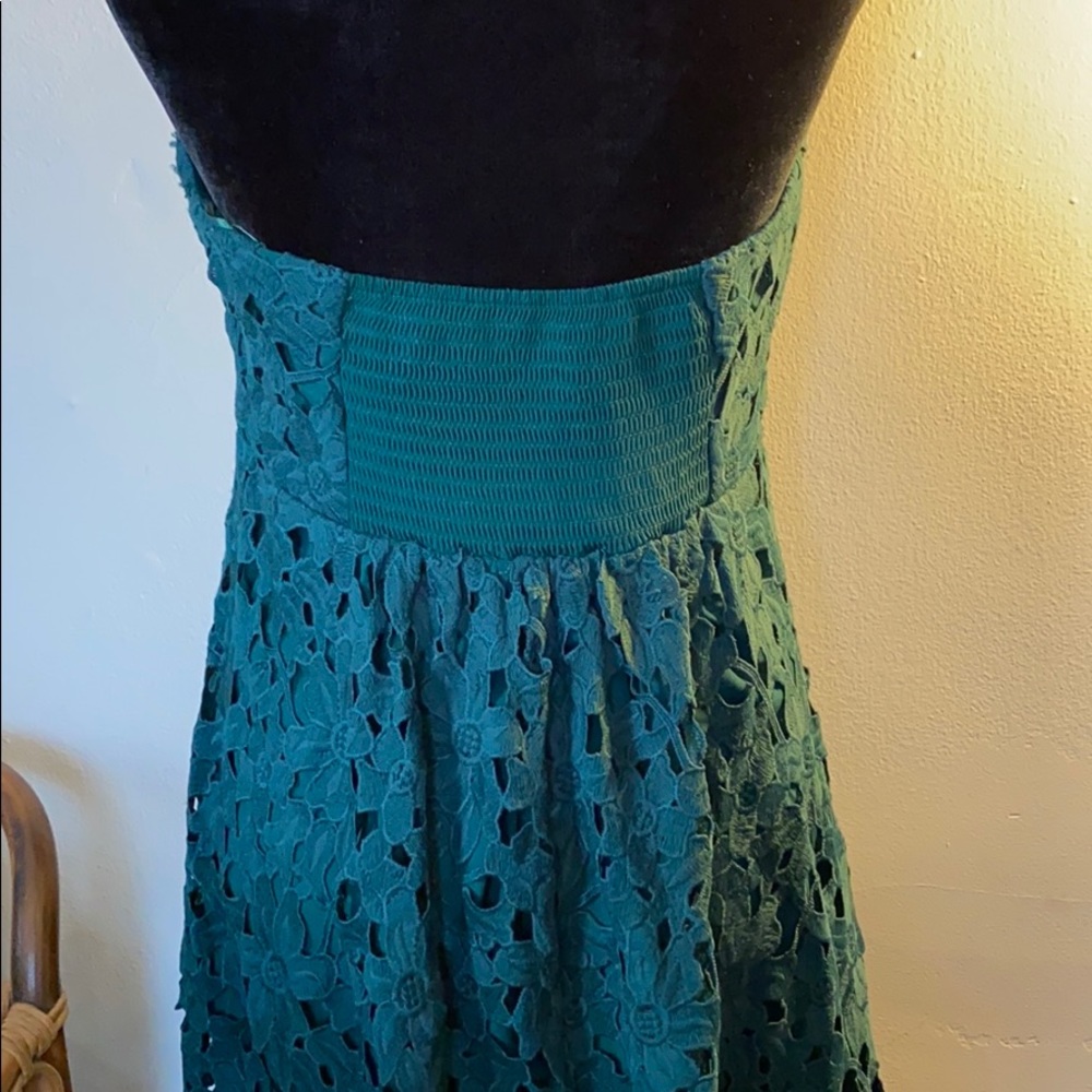 Gorgeous & Comfy! Green lace maternity dress Holiday parties photos Christmas - Picture 7 of 11